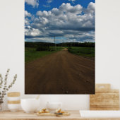 Chillin auf einem Schotterweg Poster (Küche)