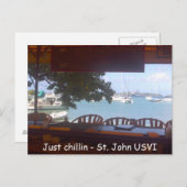 Chillin' auf St. John Postkarte (Vorne/Hinten)