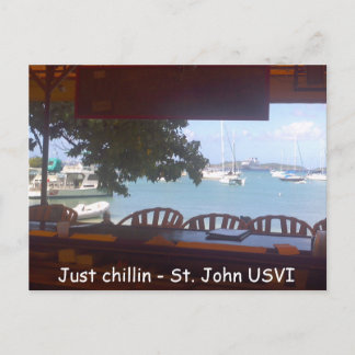 Chillin' auf St. John Postkarte