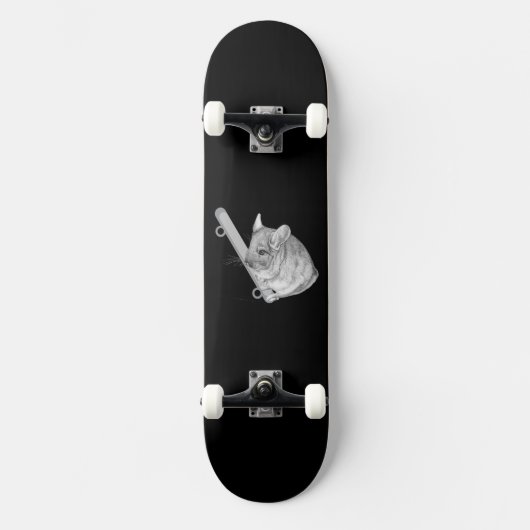 Chillin' Chinchilla Skateboard (Vorderseite)