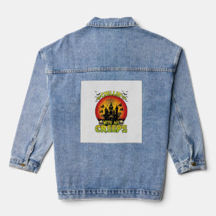 Chillin Creeps Spukhaus Halloween Hexen Sku Jeansjacke