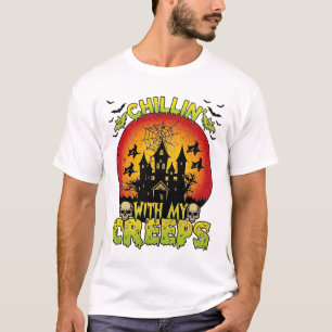 Chillin Creeps Spukhaus Halloween Hexen Sku T-Shirt