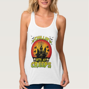 Chillin Creeps Spukhaus Halloween Hexen Sku Tank Top