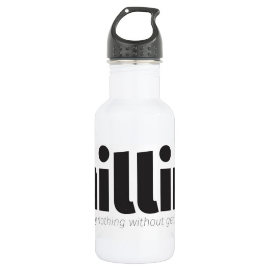 chillin edelstahlflasche (Vorderseite)