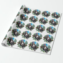 Chillin' Faultier-Geschenkpapier