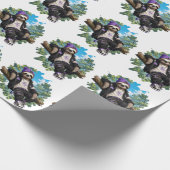 Chillin' Faultier-Geschenkpapier Geschenkpapier (Ecke)