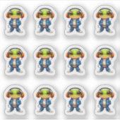 Chillin' Frog 12 Aufkleberblatt Aufkleber (Vorderseite)