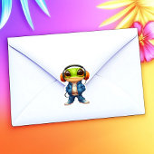 Chillin' Frosch Vinyl Sticker