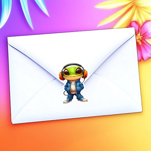 Chillin' Frosch Vinyl Sticker