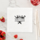 Chillin' & Grillin' Party Napkin Serviette (Beispiel)