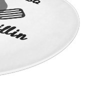 Chillin & Grillin personalized gift for dad .  Schneidebrett (Ecke)