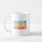 Chillin Grillin Refillin Grillen Pit Meat Smoker G Kaffeetasse (Links)