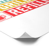 Chillin Grillin Refillin Grillen Pit Meat Smoker G Poster (Ecke)