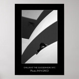 CHILLIN' IM GUGGENHEIM, NYC, NY, USA POSTER