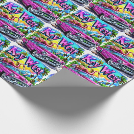 Chillin' in Key West, Florida Geschenkpapier (Ecke)