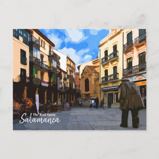 Chillin in Salamanca - Das echte Spanien Postkarte (Vorderseite)