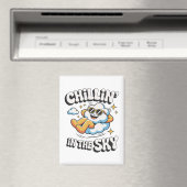 Chillin' in Sky Cloud Design Fun Kühlschrank Magnet (In Situ (Geschirrspüler))