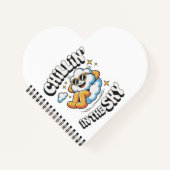 Chillin' in Sky - Fun Cloud Design Spiral Notizblock (Vorderseite)