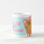 Chillin' like a Capybara Funny Summer Trendy Kaffeetasse (Mittel)