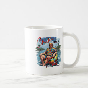 Chillin like a Felon Funny Trump Summer 2024 _1 Kaffeetasse