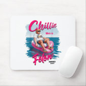 Chillin like a Felon Summer 2024 90s 4. Juli T Mousepad (Mit Mouse)