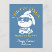 Chillin' like a Mindful Bunny Oaster Postkarte (Vorderseite)