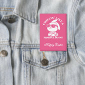 Chillin’ like a Mindful Bunny - Osterspass Button (Insitu)