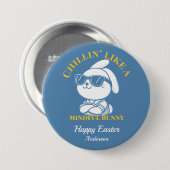 Chillin' like a Mindful Bunny Personalisiert Oaste Button (Vorne & Hinten)