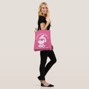 Chillin’ like a Mindful Bunny - Pink Oaster Bag Tasche