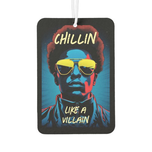 Chillin Like a Villain Car Air Freshener Autolufterfrischer (Rückseite)