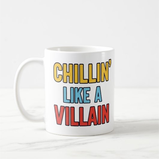Chillin’ Like a Villain – Cool Penguin Ice Cream Kaffeetasse (Links)