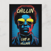 Chillin like a Villain Postcard Postkarte (Vorderseite)