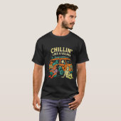 Chillin' like a Villain - Retro Monster T-Shirt (Vorne ganz)