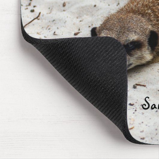 Chillin' Meerkat Mouse mat Mousepad (Ecke)
