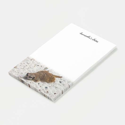 Chillin' Meerkat Post-it Klebezettel (angewinkelt)