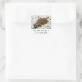 Chillin' Meerkat "This book gehört" Aufkleber (Tasche)