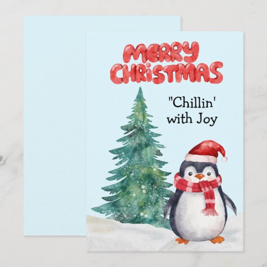 "Chillin" mit Freude - Frohe Weihnachten (Vorne/Hinten)