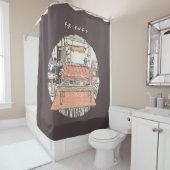 Chillin' mit FRIENDS™ Cartoon Duschvorhang (Beispiel)