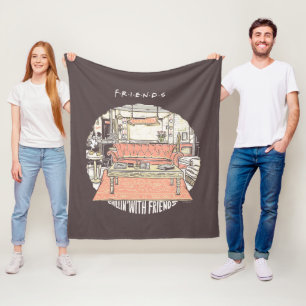 Chillin' mit FRIENDS™ Cartoon Fleecedecke