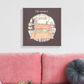 Chillin' mit FRIENDS™ Cartoon Leinwanddruck (Insitu (Wohnzimmer))