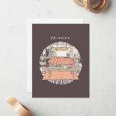 Chillin' mit FRIENDS™ Cartoon Mitteilungskarte (Vorderseite/Rückseite Beispiel)