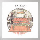 Chillin' mit FRIENDS™ Cartoon Poster (Vorne)