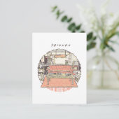 Chillin' mit FRIENDS™ Cartoon Postkarte (Stehend Vorderseite)