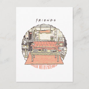 Chillin' mit FRIENDS™ Cartoon Postkarte