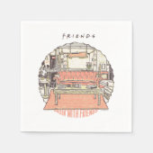 Chillin' mit FRIENDS™ Cartoon Serviette (Vorderseite)