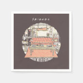 Chillin' mit FRIENDS™ Cartoon Serviette (Vorderseite)