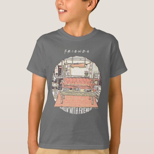 Chillin' mit FRIENDS™ Cartoon T-Shirt (Vorderseite)