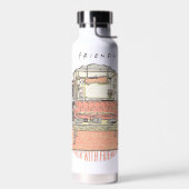 Chillin' mit FRIENDS™ Cartoon Trinkflasche (Links)