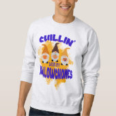 Chillin mit Gnomen Halloween Shirt Hoodie Design (Vorderseite)