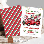 Chillin mit Gnomen Weihnachts-Kindergeburtstag Einladung